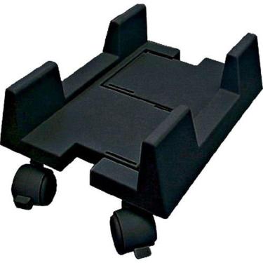 Imagem de Suporte Para Cpu Com Rodinhas Preto Masticmol