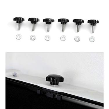 Imagem de O kit de troca rápida e de remoção rígida serve para Jeep Wrangler YJ JK Sports/Sahara/Freedom/Rubicon X Unlimited 2/4DR 1995-2018JeCar 6pcs,black preto Jecar