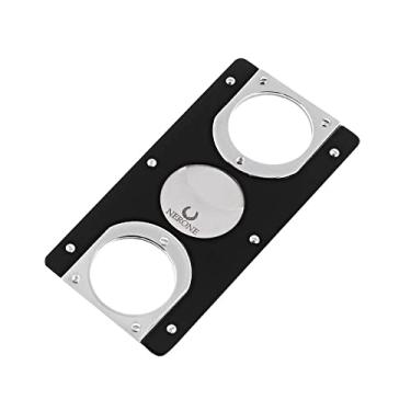 Imagem de Cortador charutos NERONE Square lâmina dupla metal pt/bk