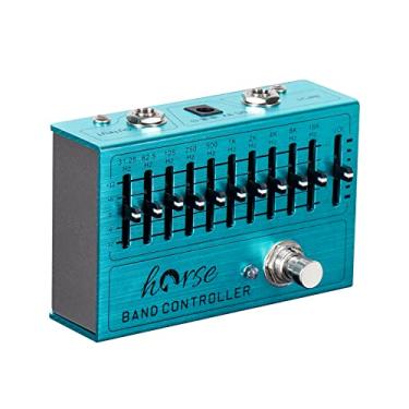 Imagem de Pedal equalizador de 10 bandas, equalizador (31,25 Hz-16 kHz) com ganho/atenuação de ± 12 dB para cada banda para baixo de guitarra elétrica, incluindo guitarras de 4 cordas 5 cordas 6 cordas e 7