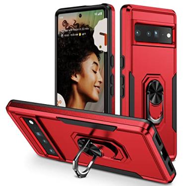 Imagem de For Google Pixel 7 Pro Ring Kickstand Heavy Duty Shockproof Phone Case
