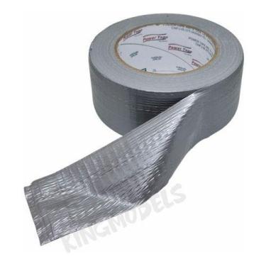 Imagem de 1Xrl Fita Adesiva Tecido Estilo Silver Tape 48mmx50mts Prata - Power T