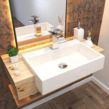 Imagem de Cuba de Semi Encaixe para Banheiro XRT550 Retangular Compace