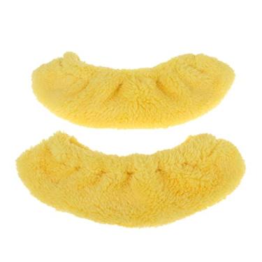 Imagem de Vaveren Tênis de skate de boneco de hóquei no gelo de tecido felpudo durável, amarelo, G