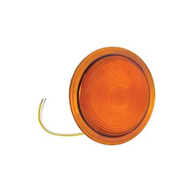 Imagem de Modulo 8 Leds Lente Lisa Amarelo Lanterna Pl0652 Diametro 99 Mm
