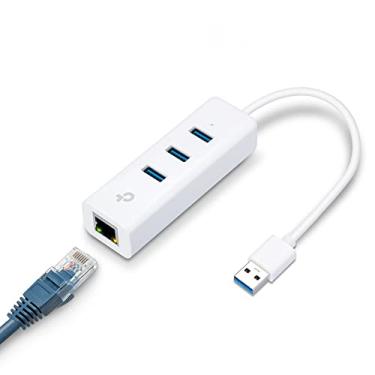 Imagem de TP-Link Adaptador USB 3.0 para Ethernet, hub USB portátil de 3 portas com 1 adaptador de rede Gigabit RJ45 para laptop, suporta Windows 7/8/8.1/10, Mac OS X (10.6-10.14), Linux OS e Chrome OS
