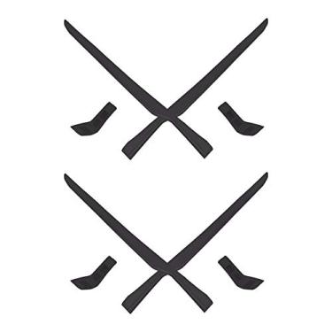 Imagem de Mryok 2 pares de kits de substituição para óculos Oakley Mainlink OO9264 / Mainlink XL OO9264 / Mainlink MNP OX8128 - preto e preto