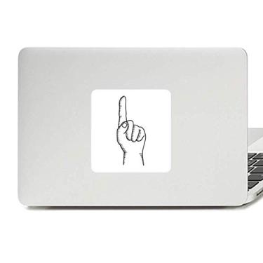 Imagem de Adesivo de vinil com padrão de desenho de linha de gesto para decoração de PC