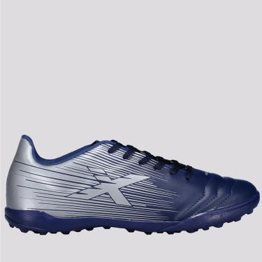 Imagem de Chuteira Oxn Dynamo Fit Society Marinho e Prata-Masculino