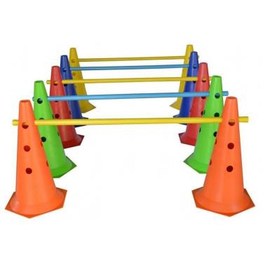 Imagem de Kit 16 Cones Com Barreiras Funcional Circuito Agilidade-Unissex