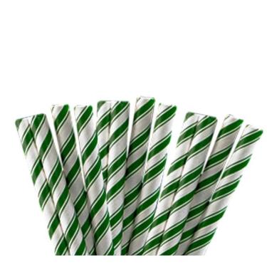 Imagem de Canudo de Papel Biodegradável 100 Un Embalado Individualmente