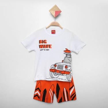 Imagem de Conjunto Infantil Curto Kyly Big Wave Camiseta E Short Menino