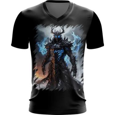 Imagem de Camiseta Gola V Guerreiro De Gelo E Fogo Mortal 2 - Kasubeck Store