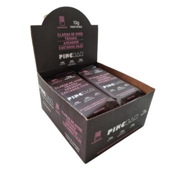 Imagem de Barra de Proteína Chocolate Sem Açúcar 50g Pincbar 12 Unidades