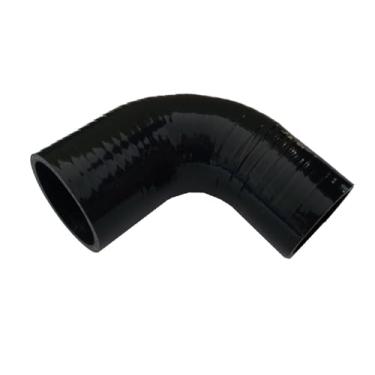 Imagem de JOIUYOLJ Mangueira de cotovelo de redução de 90 graus ID 2,25 a 6,3 cm (57 mm a 63 mm) para tubo de admissão de ar direto universal Turbo Intercooler reforçado 4 camadas 5,4 mm (90D-ID57-63)
