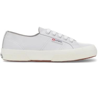 Imagem de Superga - Tênis feminino 2750 sem forro Nappa, Branco óptico/prata/Favorio, 38