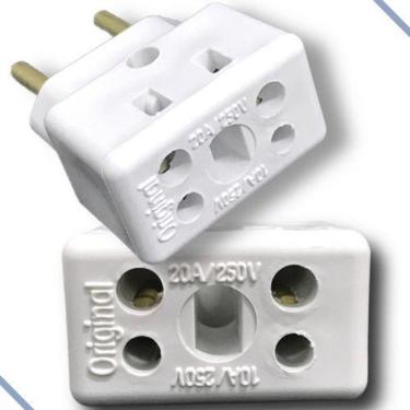 Imagem de Adaptador de tomada 10a/20a 250v