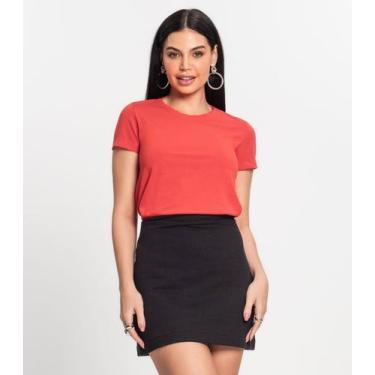 Imagem de Blusa Feminina  Viscolight Básica Kohmar Laranja