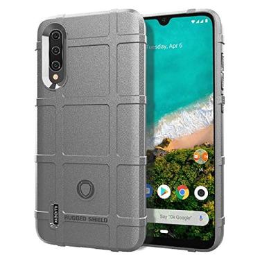 Imagem de NEKOYA XIAOMI Capa para Mi A3 Lite, sensação macia, proteção total, anti-arranhões e impressões digitais + capa de celular resistente a arranhões para XIAOMI Mi A3 Lite cinza