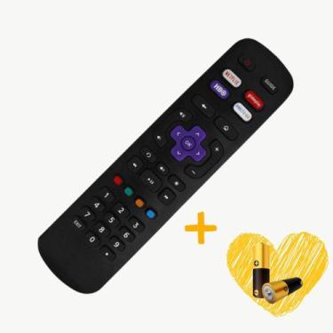 Imagem de Controle Remoto Para Semp Tcl Roku Smart 4k Netflix Directv HBO - Sky