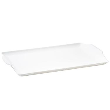 Imagem de Bandeja Square Retangular 35x50 Branca Em Polipropileno Linha Tropical Vem