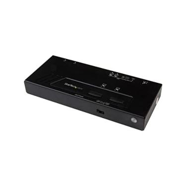 Imagem de StarTech.com 2x2 HDMI Matrix Switcher - 4K UltraHD HDMI Switch com Interruptor Rápido, Sensor Automático e Controle Serial (VS222HD4K), Preto