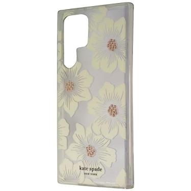 Imagem de Kate Spade New York Capa protetora rígida para Fred - Hollyhock floral transparente/creme com pedras