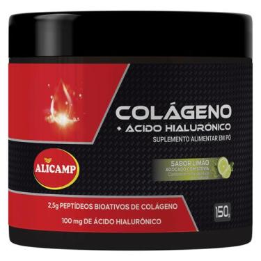 Imagem de Colágeno verisol + ácido hialurônico 150g sabor limão - ALICAMP