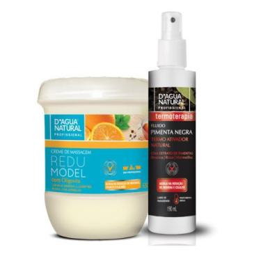 Imagem de KIT REDUÇÃO DE MEDIDAS FLUIDO PIMENTA NEGRA E CREME REDUTOR 650g - DÁG