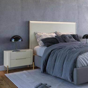 Imagem de Conjunto Cabeceira e 1 Mesa de Cabeceira 164cm Casal MDF - Casa Lar In