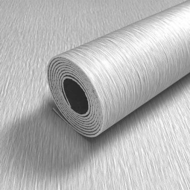 Imagem de Kit 3 Unidades Placa Adesiva Flexível para Parede Linhas Cinza Claro 6