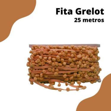 Imagem de Fita Pompom Terra 20mm Rolo Com 25 Metros - Nybc