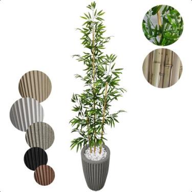 Imagem de Bambu Artificial 2 Metros Japones Grande Vaso Decoração - Flor de Ment