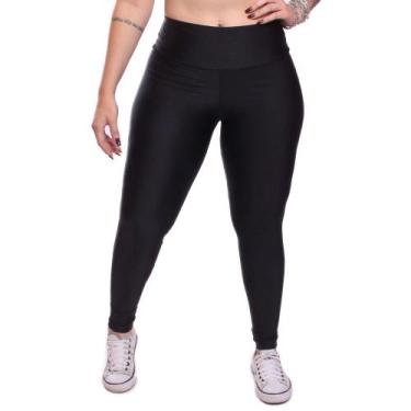 Imagem de Calça Legging Feminina Trilobal Cirre Proteção UV Lisa Academia Treino