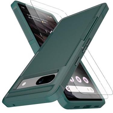 Imagem de YmhxcY Capa para Pixel 7A, [proteção contra quedas de grau militar de 3 metros] [antiderrapante] [2 peças de protetor de tela TPE HD] Capa resistente à prova de choque para Google Pixel 7A 5G 6,1