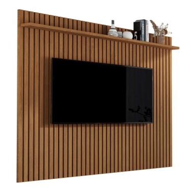 Imagem de Painel Ripado Para Sala Grande com Prateleira 1.80m Venus Tv 70" - Gig