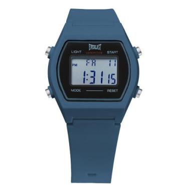 Imagem de Relógio Pulso Masculino Feminino Everlast Digital Esporte, Marinho