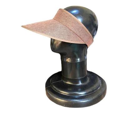 Imagem de Viseira Feminina Praia Piscina Com Elástico Ajustável Marrom - Mor, Ma