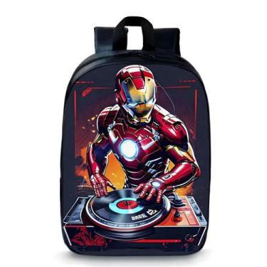 Imagem de Mochila Escolar Homem de Ferro Pequena Bolsa Pré Escolar Infantil Novi