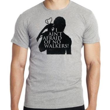 Imagem de Camiseta The Walking Dead Afraid  Blusa criança infantil juvenil adult