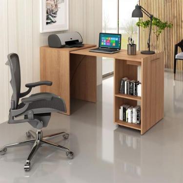 Imagem de Escrivaninha Articulável Abre e Fecha Armário Escritório 135,7cm Amênd