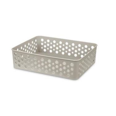 Imagem de Cesto Organizador Rattan Gaveta Armário Lavanderia 24X19 M - Usual Uti