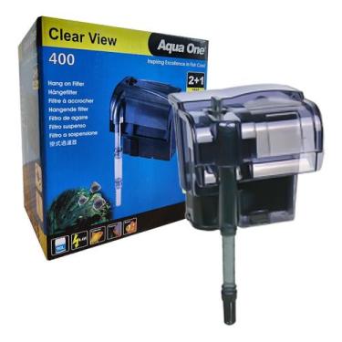 Imagem de Filtro Externo Hang On Clearview 400 Aqua One 350 L/h Aquário até 90 L