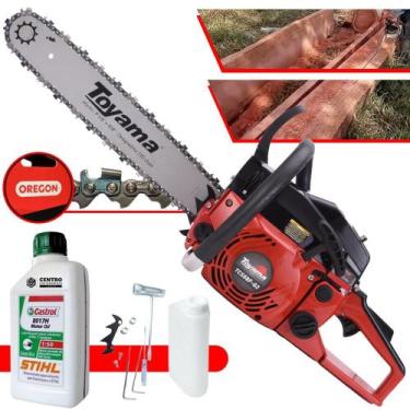 Imagem de Motosserra Á Gasolina Toyama TCS58F-G2 TCS58FG2 Motor 2T 55cc 3,2HP 13