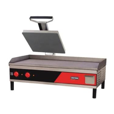 Imagem de Chapa Churrasqueira Elétrica com Prensa 1M CE10-2T Croydon, 1,00 Metro