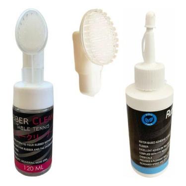 Imagem de Limpador Tenis De Mesa Cremy 120ml  Cola branca Energy 80 ML raquete p