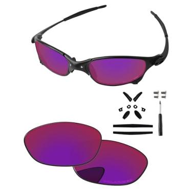Imagem de PapaViva Lentes de substituição, kits de borracha, chave de fenda e parafusos para óculos de sol Oakley Juliet 55 mm, Sol meia-noite, Juliet