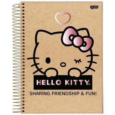 Imagem de Caderno Univ 1 Matéria 80Fl Hello Kitty Kraft Wink Jandaia