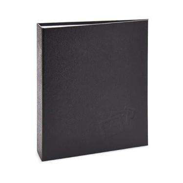 Imagem de Álbum de fotos Ical, encadernação tradicional, para 80 fotos 15x21cm - envelope plástico transparente - linha Cores - modelo preto texturizado - 164