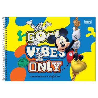 Imagem de Caderno Espiral Cartografia e Desenho Mickey Mouse - Tilibra
